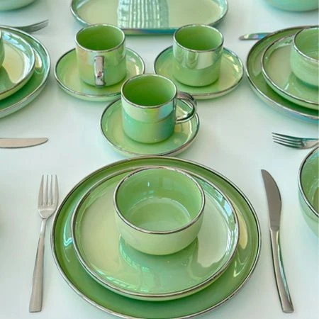 Столовый набор керамика на 6 персон LIMA жемчуг (А70) (А73)(Б53)