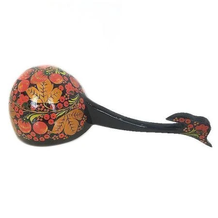 Ковш банный деревянный с хохломской росписью 40*15*12см (1)