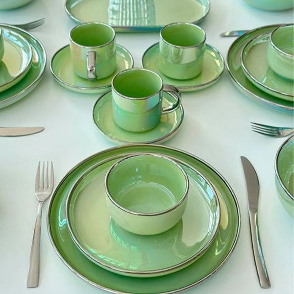 Столовый набор керамика на 6 персон LIMA жемчуг (А70) (А73)(Б53)