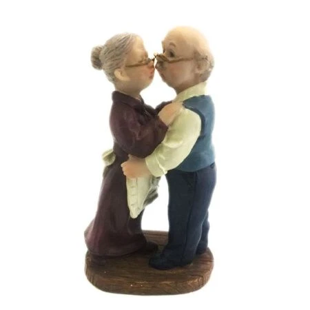 яяяСтатуэтка Старички 7.7*5.8*12.5см, AGW1649 'PLA16644 (1-48)