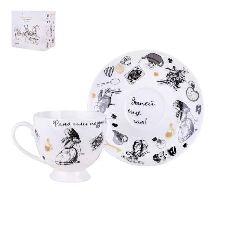 Кофейный набор 2пр фарфор БЕЗУМНОЕ ЧАЕПИТИЕ на 1 персону 240мл подар.уп.NB204SCS (24) Кофейный набор 2пр фарфор БЕЗУМНОЕ ЧАЕПИТИЕ на 1 персону 240мл подар.уп.NB204SCS (24)