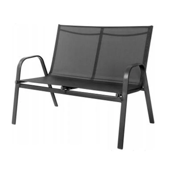 Диван САН-РЕМО 2-х местный (до 95кг) черный 75*115*96см 4562-МТ003 (1)