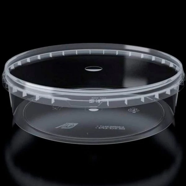 Контейнер для пресервов с крышкой пищевой 500мл пластик прозрачный 140*47мм (180) Контейнер для пресервов с крышкой пищевой 500мл пластик прозрачный 140*47мм (180)