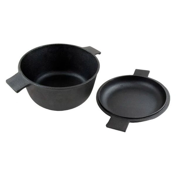 Кастрюля 2,2л чугун с крышкой-сковородкой 0,8л CC-20/30 (4)