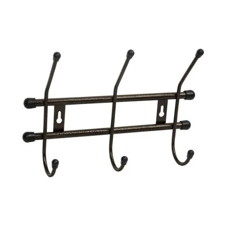 Вешалка 3 крючка настенная Стандарт 3 металл медный антик (10)