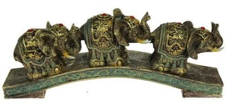 яяяФигурка Три слона 20*5*8см (36)