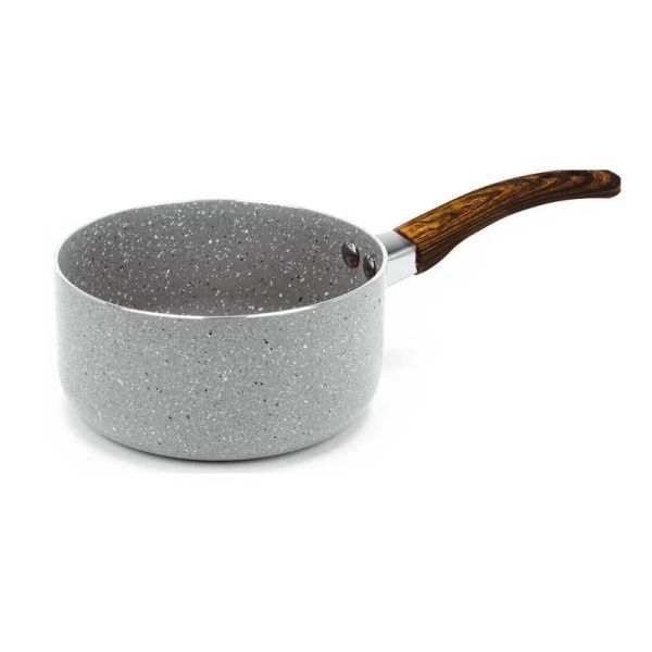 Ковш 1,5л d18см алюминий АП литой серый гранит индукция (10)