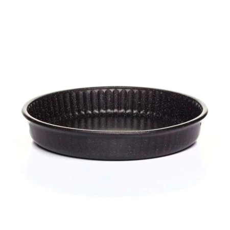 Форма для запекания 1,72л 26см стекло БОРКАМ круглая керамическое АП черная 59044NS1 (6) Форма для запекания 1,72л 26см стекло БОРКАМ круглая керамическое АП черная 59044NS1 (6)