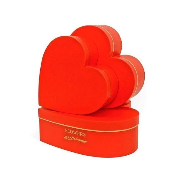 Коробка подарочная Сердце 245х220х125