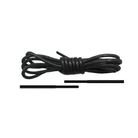 Шнурки вощеные круглые 100см d4мм (пара) черные (250)