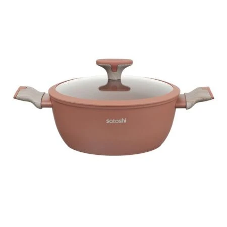 Кастрюля 3,8л h10см алюминий АП КОМБЕЛЛО со стекл.крышкой 24см индукция (6)