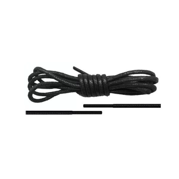 Шнурки вощеные круглые 100см d4мм (пара) черные (250)