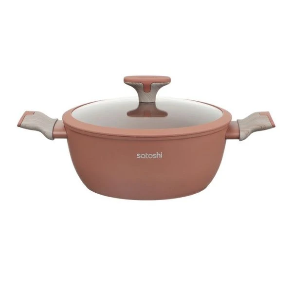 Кастрюля 3,8л h10см алюминий АП КОМБЕЛЛО со стекл.крышкой 24см индукция (6)