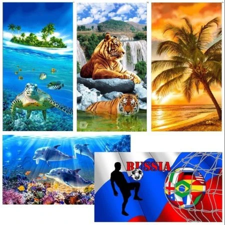 Полотенце пляжное вафельное 80*150см арт.80150П