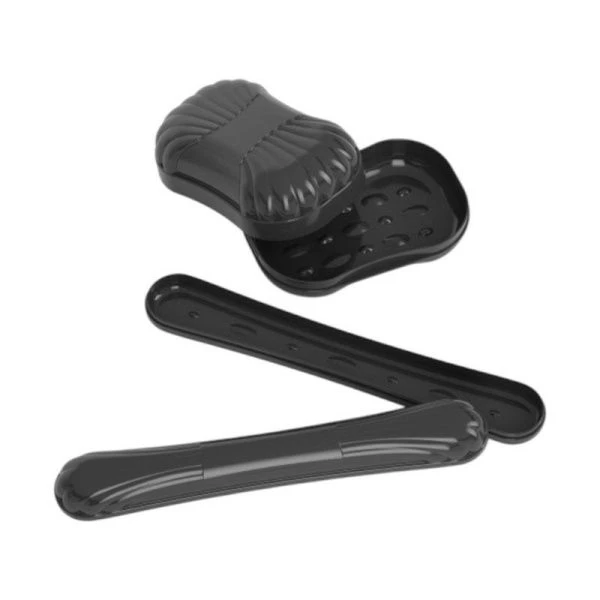 Дорожный набор пластик 2пр (мыльница,футляр) (15)