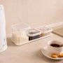 Банка для сыпучих продуктов 600мл 112*112*80мм пластик Cubbo Scandi белая (24)