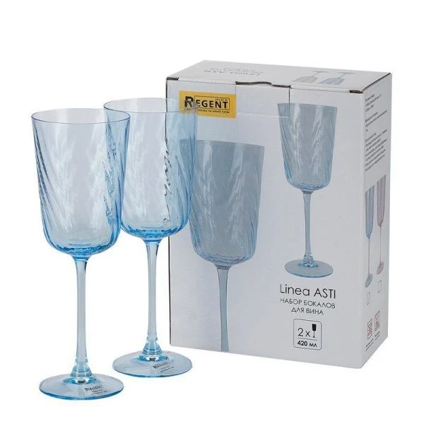 Бокалы для белого вина набор 2шт 420мл стекло ASTI 81-203  (12)