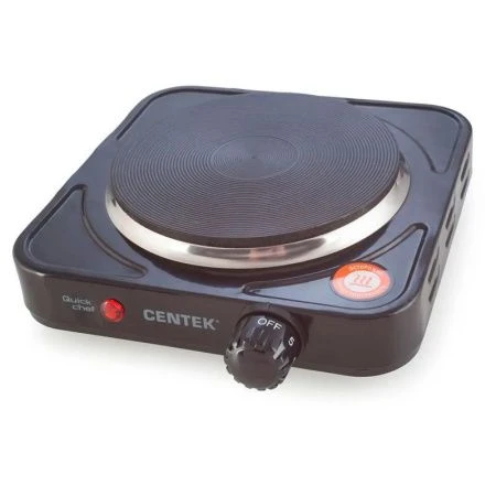 Плитка электрическая металл Centek CT-1506 Siberia 1000Вт 1 конфорка ЧУГУН 155мм, индикатор раб (12)