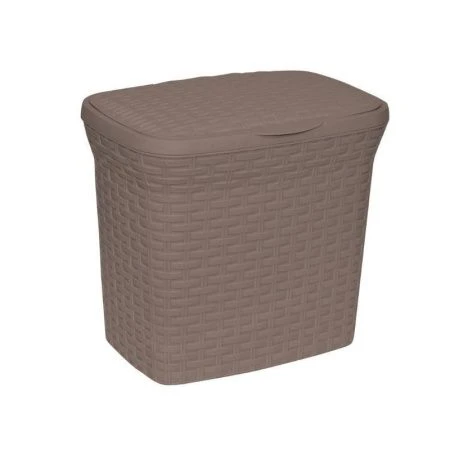 Контейнер для стирального порошка 10л РОТАНГ капучино (24)