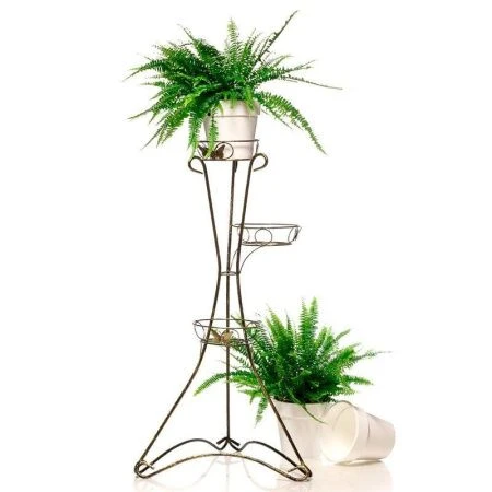 Подставка "Лоза" на 3 цветка Черный-золото 14-103BG 103*50*50