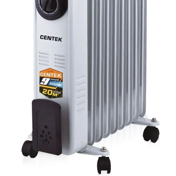 Обогреватель масляный Centek CT-6201 2000Вт 9 секций 20м, 3 режима, терморегулятор, защ.от перегрева