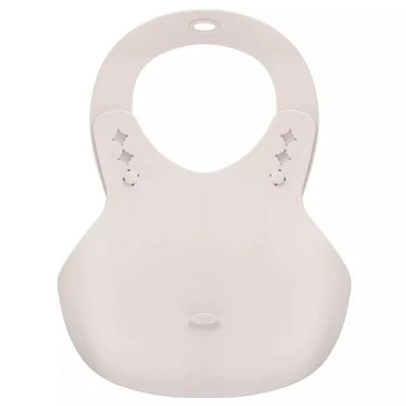 Нагрудник детский 280*216*50мм пластик светло-бежевый (15)