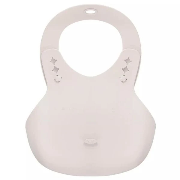 Нагрудник детский 280*216*50мм пластик светло-бежевый (15)