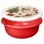 Миска 3,2л пластик ИГРУШКИ с крышкой с декором красный (24) 223138406/03