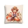 Наволочка декоративная 45*45см гобелен ТЫКВА и подсолнухи Мальчик