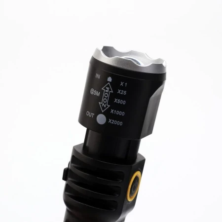 Фонарь ручной аккумуляторный, 5 Вт, 400 мАч, XPE, COB, zoom, 4 режима, 13,5*4*4см, Type-C