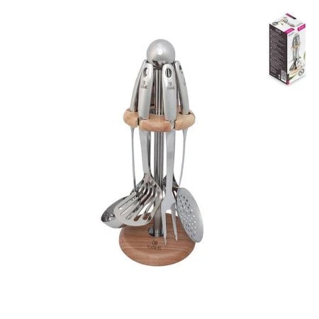 Набор кухонных принадлежностей 7пр КОЛДВЕЛ (половник, ложка, шумовка, вилка, картофелемялка, лопатка