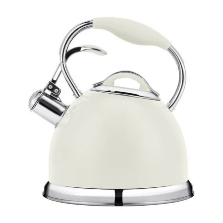 Чайник со свистком 2,5л нерж.сталь кремовый Tea 78-004 (6)