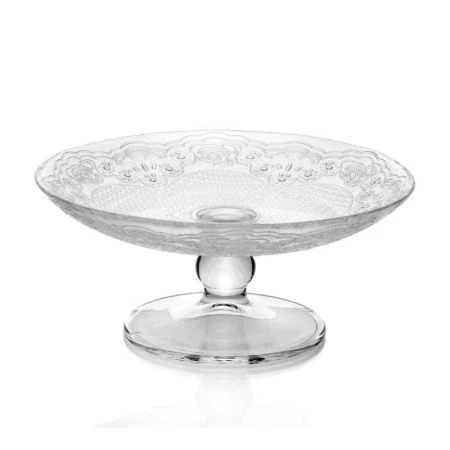 Блюдо 250мм стекло ЛЕЙСИ на ножке (4)