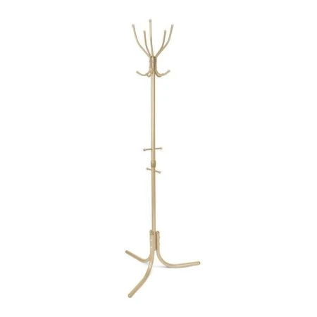 Вешалка напольная 5 крючков 600*600*1800 металл Haushalt светло-золотая НВК (1)