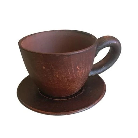 Кофейный набор 2пр керамиак красная глина КАПУЧИНО на 1 персону СГ 070 (1)