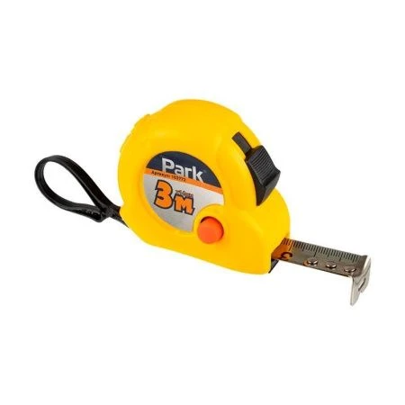 Рулетка металл/пластик 3м 96мм, 2 фиксатора желтая Park (240) Рулетка металл/пластик 3м 96мм, 2 фиксатора желтая Park (240)