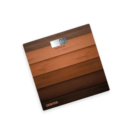 Весы напольные электронные стекло до 180кг Centek CT-2420 Wood 26*26см, LCD-дисплей (8)