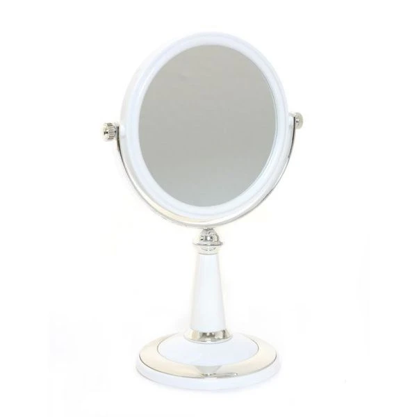 Зеркало двухстороннее на ножке 26*17см пластик/стекло 535 (60)