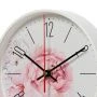 Часы настенные 19,5см пластик РУБИН Пионы белый (10)