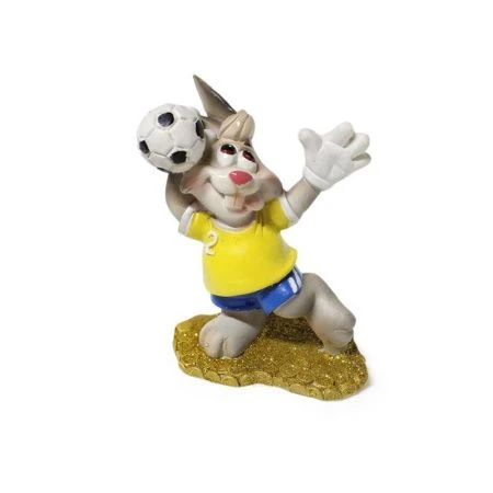 яяяФигурка Кролик / Заяц Футболист полистоун ZH6467-4A/96 6467-4A/4