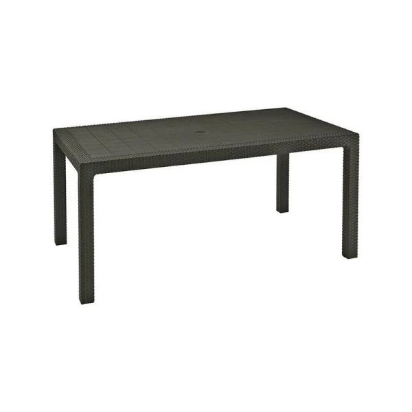 Стол Rodos прямоугольный пластик 1605*945*750мм серо-коричневый (1)