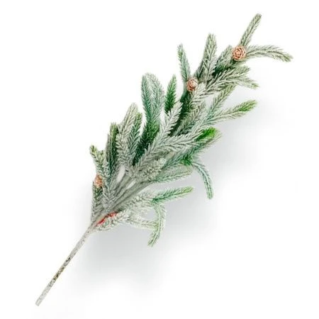 Ветка еловая 67см зеленая JC-16337 (96)