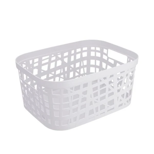 Корзина для хранения 22л пластик ХАОС Белый 430*320*205мм (5) ВЫВОД