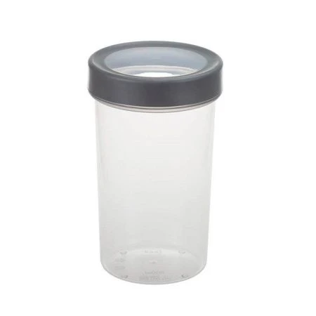 Емкость для сыпучих продуктов 1,1л пластик ОПТИМ графитовый (6)