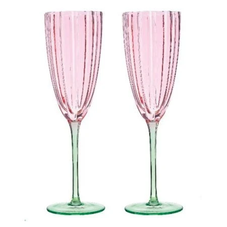 Бокалы для шампанского набор 2шт 6,4*25,2*7см стекло Crystal Day подар.уп CB-123/JC-18262 (12)