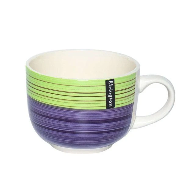 Бульонница 500мл керамика Аэрография ЛЕТНИЙ САД (36)