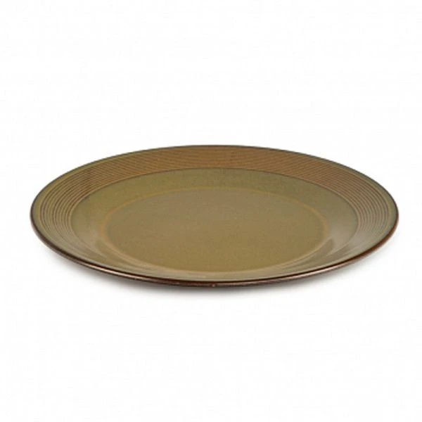 Тарелка мелкая 28см фарфор HELEZONE GREEN обеденная DMD081 (12) ВЫВОД