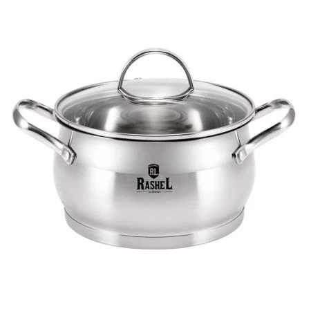 Кастрюля 5л нерж.сталь КАТРИН со стекл.крышкой 22*13см (6)