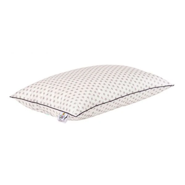 Подушка детская 50*70 Наша умничка заменитель лебяжьего пуха/сатин 100%хлопок, в сумке (2022)