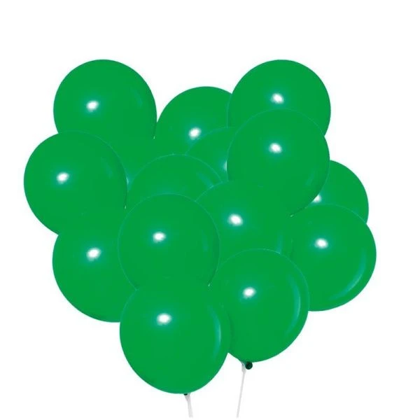 Шар воздушный латекс (набор 5шт) зеленые